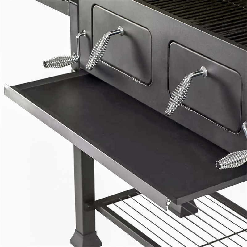 Maklaine Traditional Steel Extra Large DUAL ZONE CHARCOAL Grill