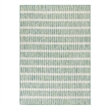 Maklaine Contemporary 8' x 10' Fabric Blue Green Ivory Area Rug