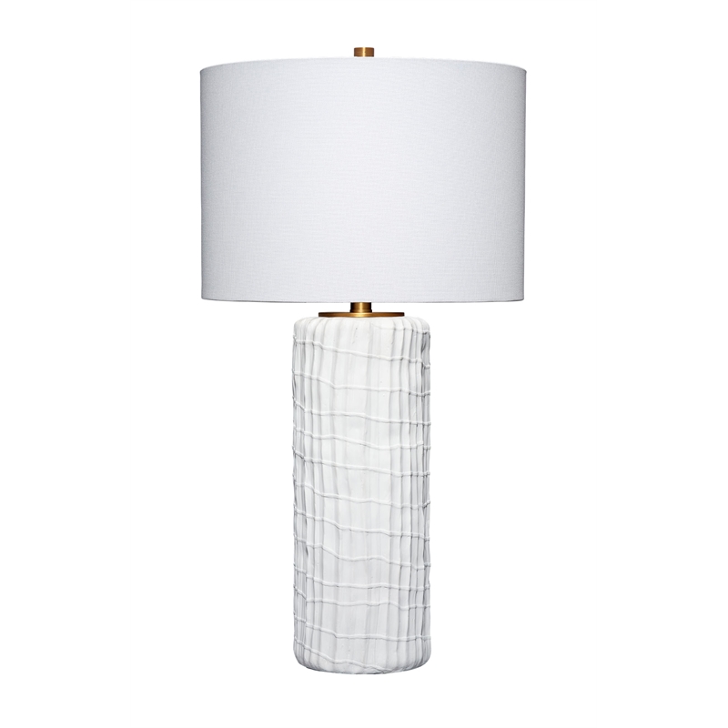 Maklaine Trunk Handmade Polyresin Table Lamp with Linen Shade