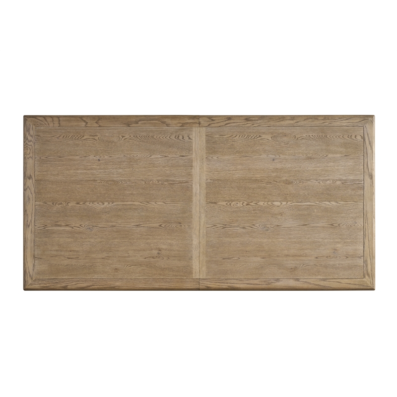 Maklaine Contemporary Accent Wood Rectangular Dining Table in Brown