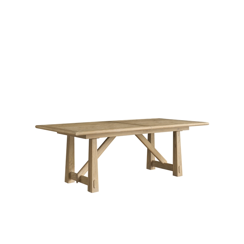 Maklaine Contemporary Accent Wood Rectangular Dining Table in Brown