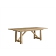 Maklaine Contemporary Accent Wood Rectangular Dining Table in Brown