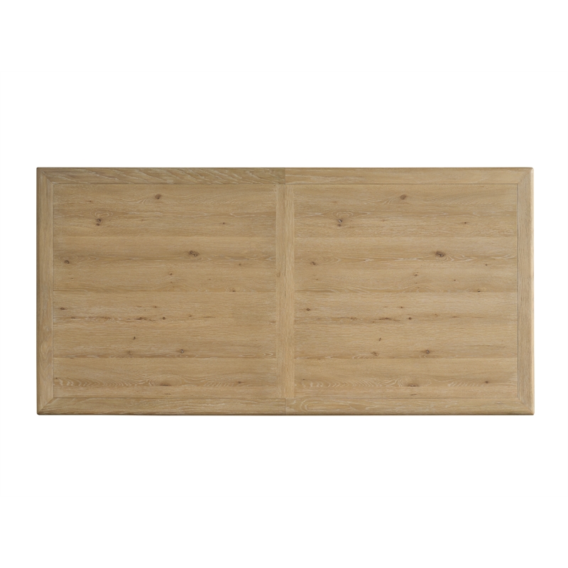 Maklaine Contemporary Accent Wood Rectangular Dining Table in Brown