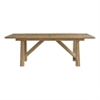 Maklaine Contemporary Accent Wood Rectangular Dining Table in Brown