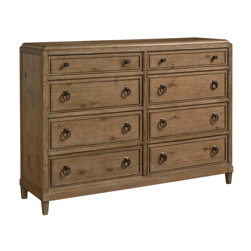Maklaine Modern / Contemporary Accent Wood Chest in Brown Finish
