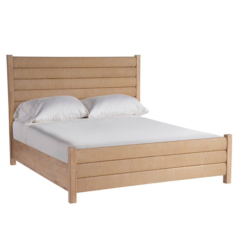 Maklaine Modern / Contemporary Accent Wood Bed Queen in Tan Finish