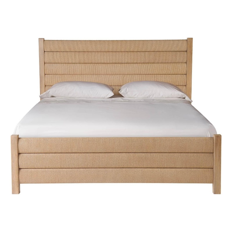 Maklaine Modern / Contemporary Accent Wood Bed Queen in Tan Finish