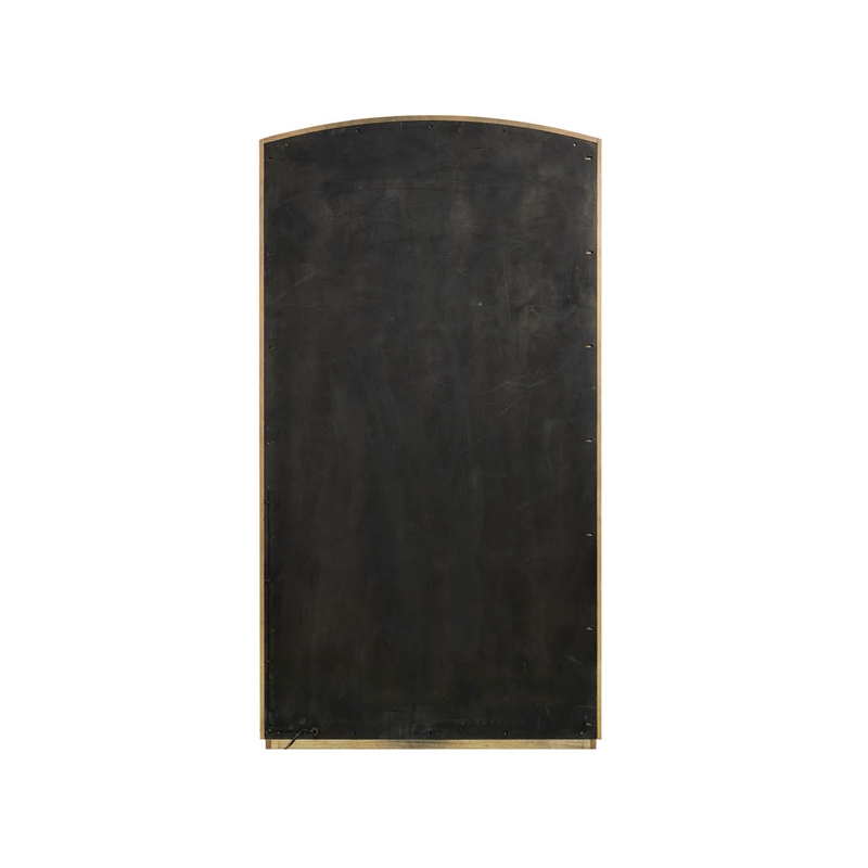 Maklaine Modern / Contemporary Accent Wood Cabinet in Tan Finish