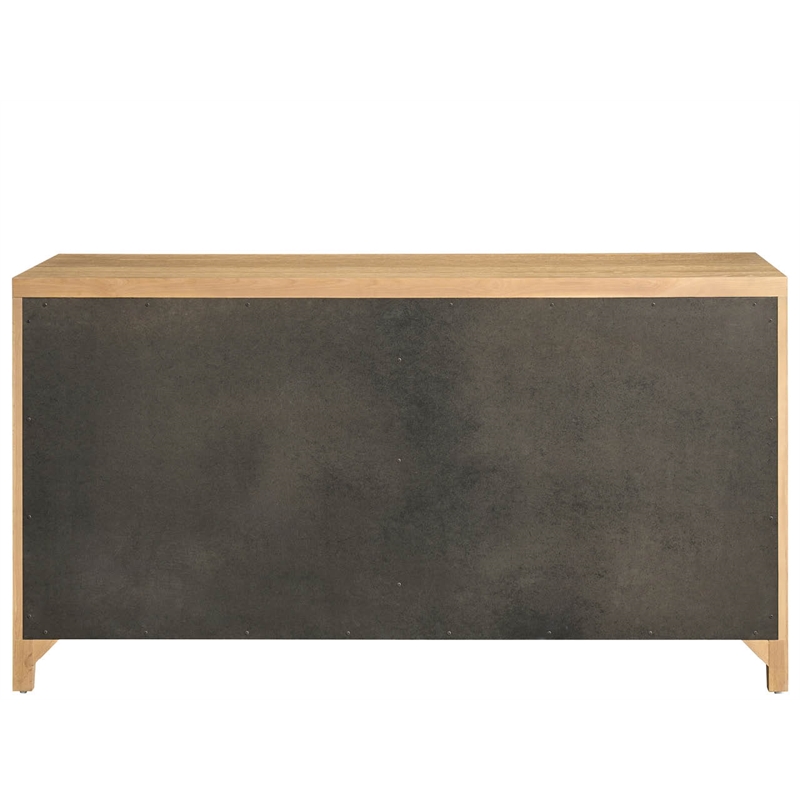 Maklaine Modern / Contemporary Accent Wood Dresser in Tan Finish