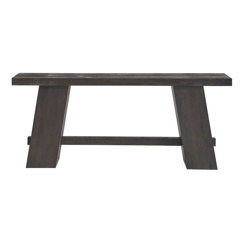 Maklaine Contemporary Accent Wood Console Table in Brown Finish