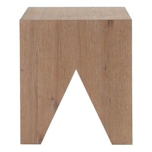 Maklaine Contemporary Accent Wood End Table in Espresso Finish