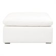 Maklaine Modern Transitional Sky Fabric Modular Ottoman in White