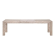 Maklaine Modern Transitional Wood Dining Table in Gray Finish