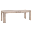 Maklaine Modern Transitional Wood Dining Table in Gray Finish