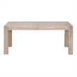 Maklaine Modern Transitional Wood Dining Table in Gray Finish