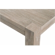 Maklaine Modern Transitional Wood Dining Table in Gray Finish
