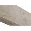 Maklaine Modern Transitional Wood Dining Table in Gray Finish
