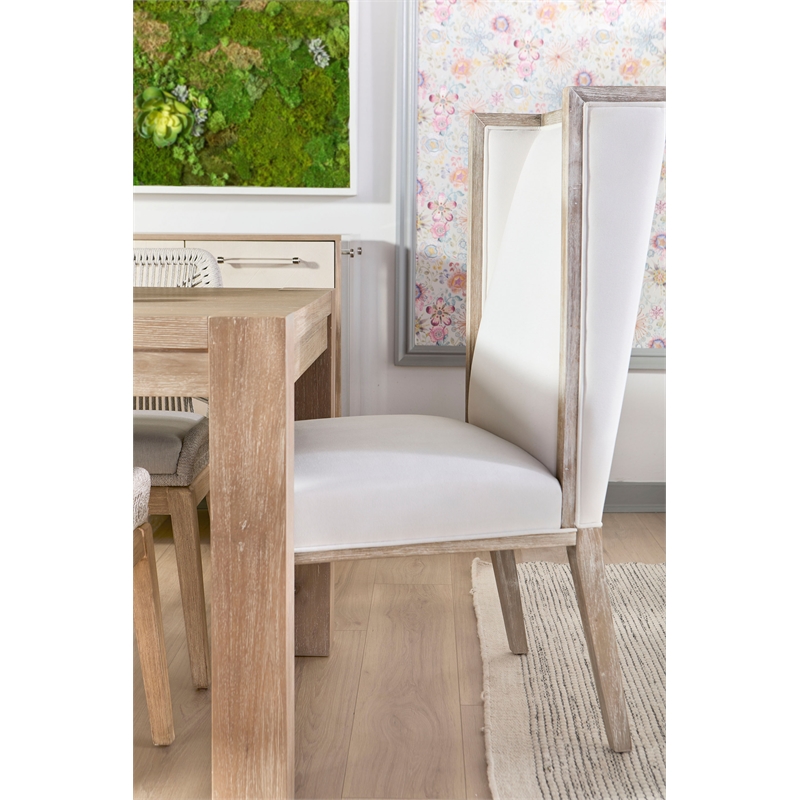 Maklaine Modern Transitional Wood Dining Table in Gray Finish