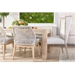 Maklaine Modern Transitional Wood Dining Table in Gray Finish