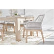 Maklaine Modern Transitional Wood Dining Table in Gray Finish