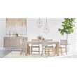 Maklaine Modern Transitional Wood Dining Table in Gray Finish