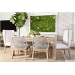 Maklaine Modern Transitional Wood Dining Table in Gray Finish