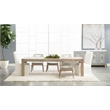 Maklaine Modern Transitional Wood Dining Table in Gray Finish