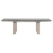 Maklaine Modern / Contemporary Wood Extension Dining Table in Gray