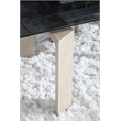 Maklaine Modern / Contemporary Wood Extension Dining Table in Gray