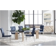 Maklaine Modern / Contemporary Wood Extension Dining Table in Gray