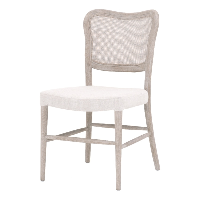 Maklaine Modern Transitional Wood Dining Chair in Gray (Set of 2)