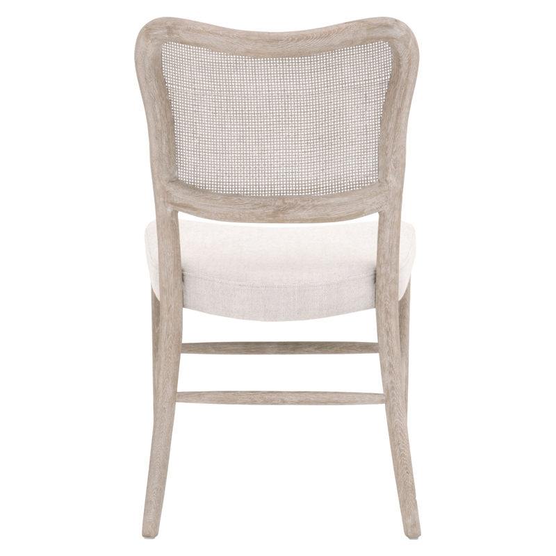 Maklaine Modern Transitional Wood Dining Chair in Gray (Set of 2)