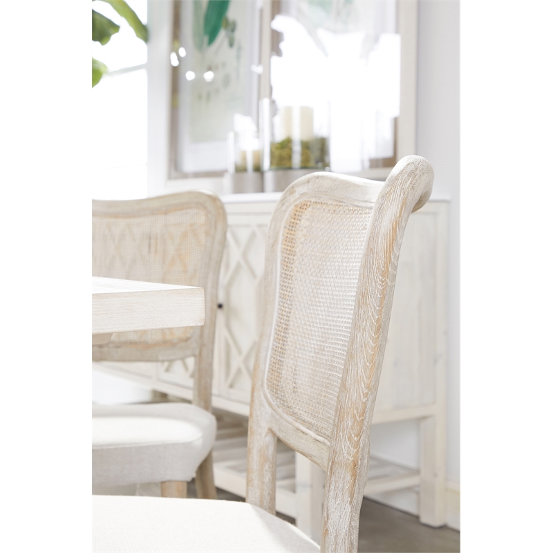 Maklaine Modern Transitional Wood Dining Chair in Gray (Set of 2)