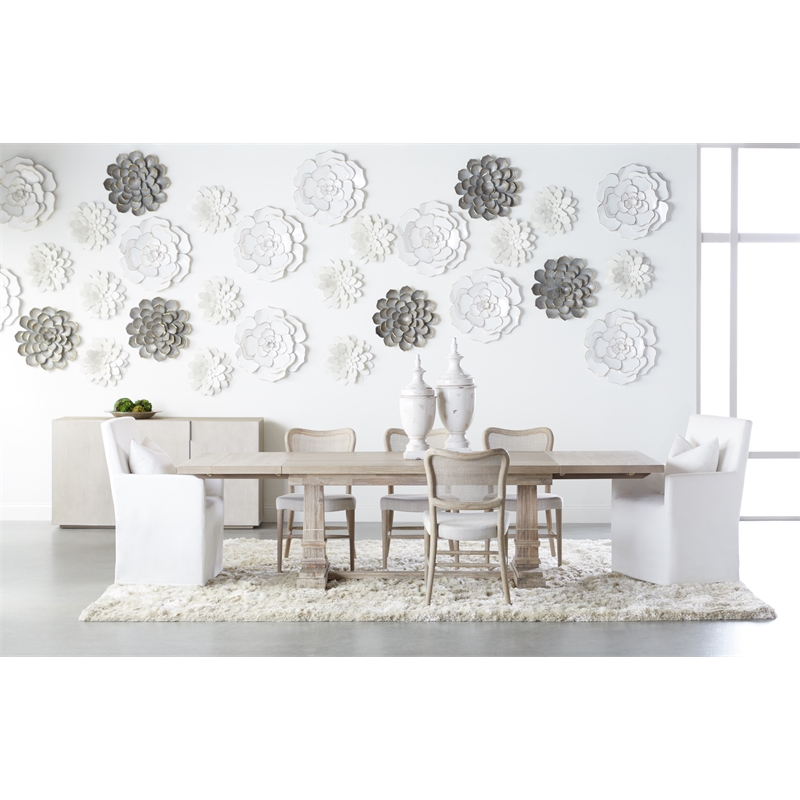 Maklaine Modern Transitional Wood Dining Chair in Gray (Set of 2)