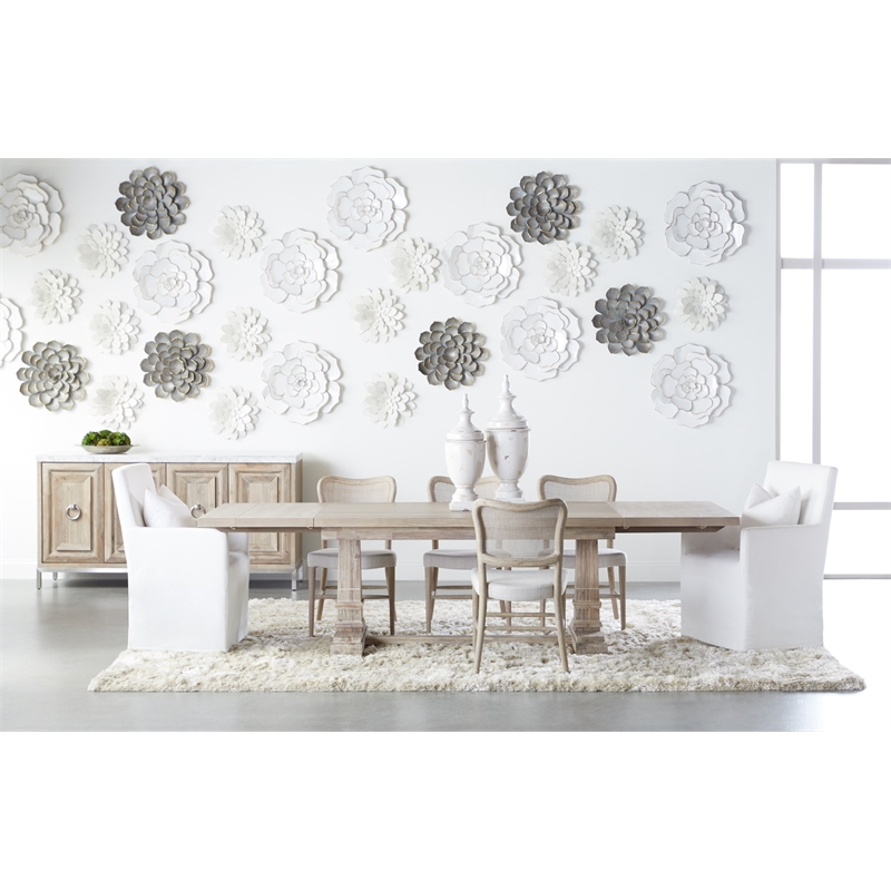Maklaine Modern Transitional Wood Dining Chair in Gray (Set of 2)
