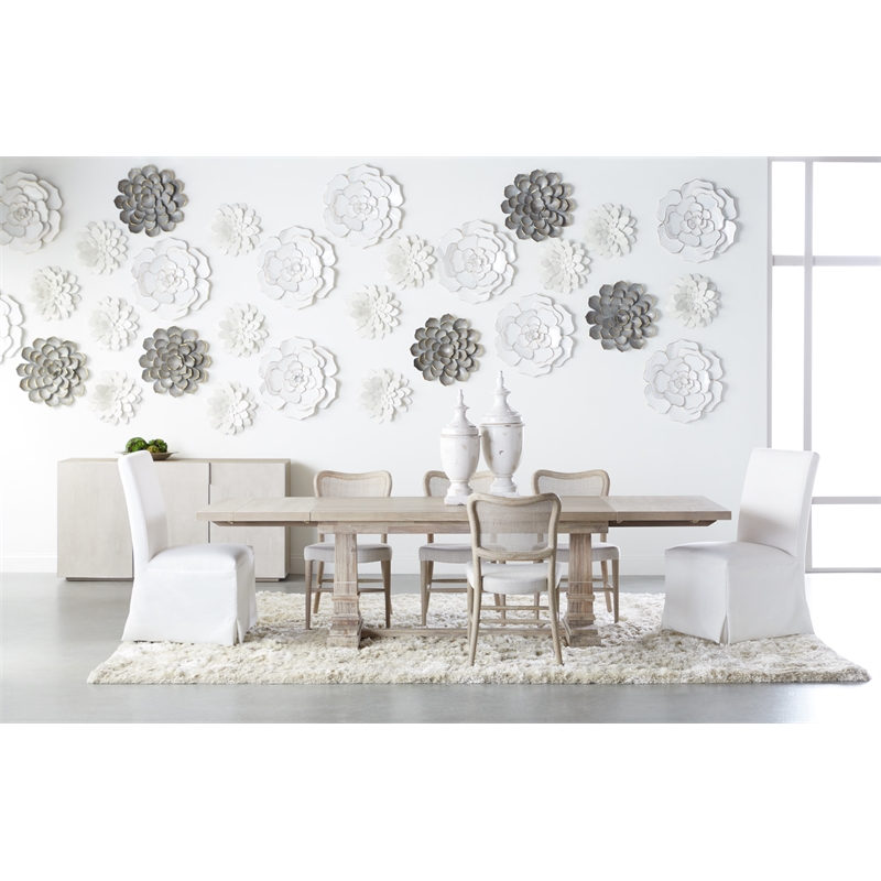 Maklaine Modern Transitional Wood Dining Chair in Gray (Set of 2)