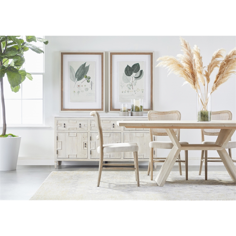 Maklaine Modern Transitional Wood Dining Chair in Gray (Set of 2)