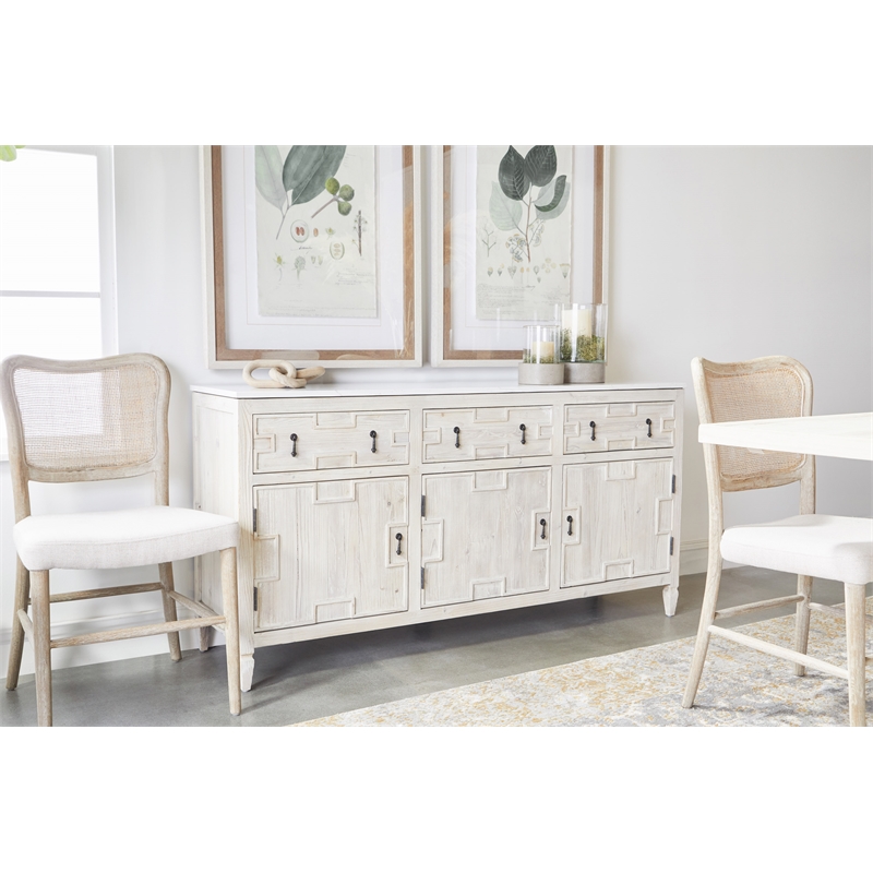 Maklaine Modern Transitional Wood Dining Chair in Gray (Set of 2)