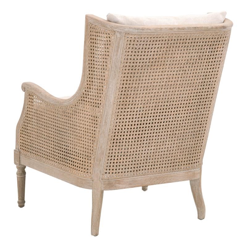 Maklaine Modern Transitional Fabric Club Chair in Gray Finish