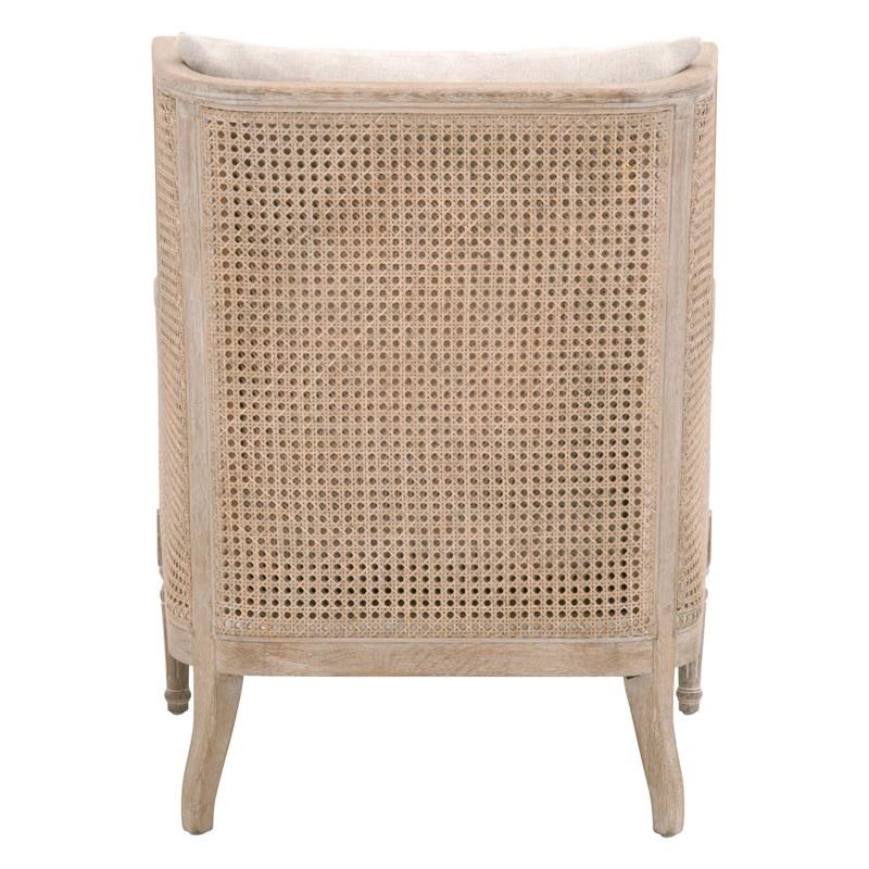 Maklaine Modern Transitional Fabric Club Chair in Gray Finish