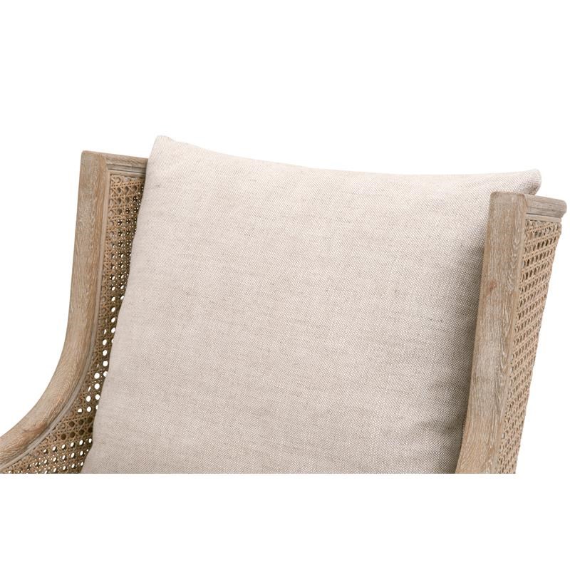 Maklaine Modern Transitional Fabric Club Chair in Gray Finish