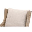 Maklaine Modern Transitional Fabric Club Chair in Gray Finish