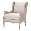Maklaine Modern Transitional Fabric Club Chair in Gray Finish