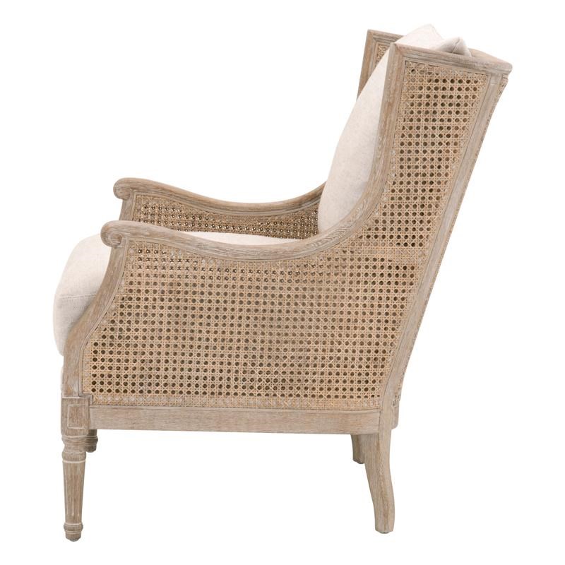 Maklaine Modern Transitional Fabric Club Chair in Gray Finish