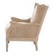 Maklaine Modern Transitional Fabric Club Chair in Gray Finish