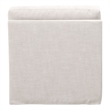 Maklaine Contemporary Transitional Fabric Armless Chair in Beige