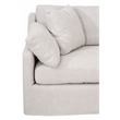 Maklaine Contemporary Transitional Fabric Left Arm Sofa in Beige