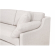 Maklaine Contemporary Transitional Fabric Right Arm Sofa in Beige