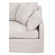 Maklaine Contemporary Transitional Fabric Right Arm Sofa in Beige