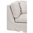 Maklaine Contemporary Transitional Fabric Corner Chair in Beige